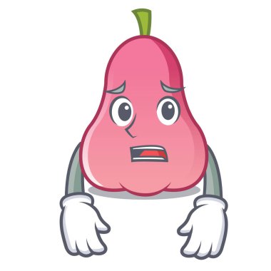 Yazık ki rose apple maskot karikatür vektör çizim