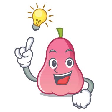 Bir fikir rose apple maskot karikatür vektör çizim var