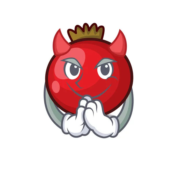Mascota de grosella roja de dibujos animados — Vector de stock