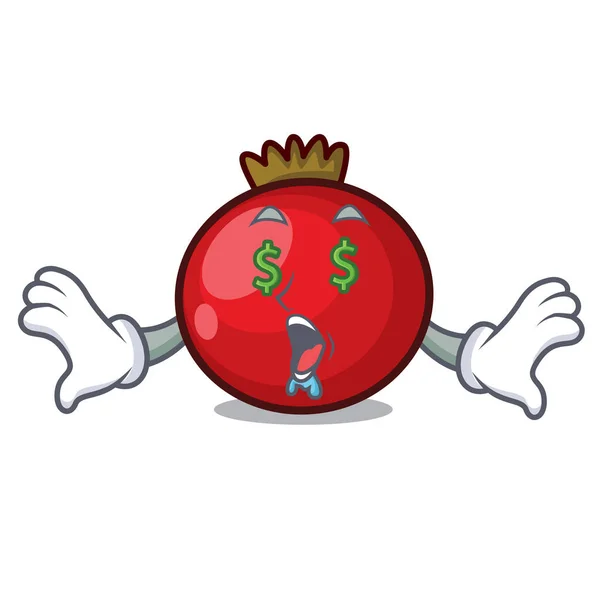 Mascotte de groseille rouge dessin animé — Image vectorielle