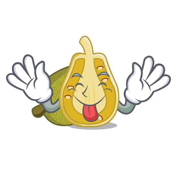 นออก Jackfruit Mascot การ นสไตล เวกเตอร ภาพ — ภาพเวกเตอร์สต็อก