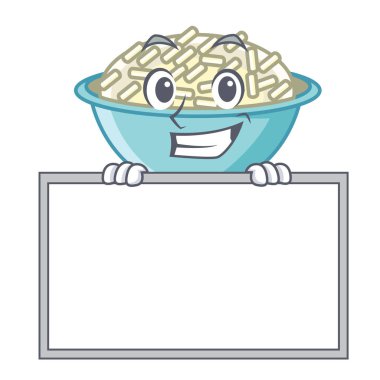 Yönetim Kurulu pirinç kase karakter karikatür vektör çizim ile sırıtarak