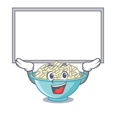 Yönetim Kurulu pirinç kase karakter karikatür vektör çizim