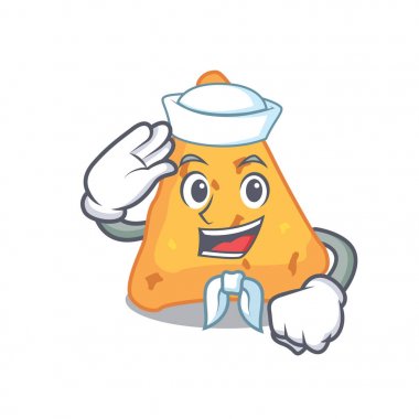 Denizci Nacho karakter karikatür tarzı vektör çizim