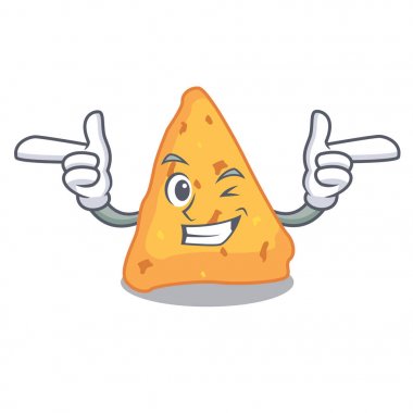 Wink Nacho karakter karikatür tarzı vektör çizim