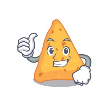 Nacho karakter karikatür tarzı vektör çizim Yaşasın