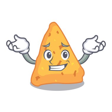 Sırıtan Nacho karakter karikatür tarzı vektör çizim