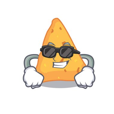 Süper cool Nacho karakter karikatür tarzı vektör çizim