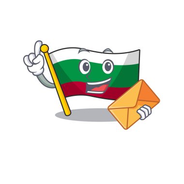 İspanyol bayrağı karaktere izole edilmiş.