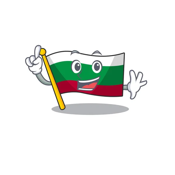Флаги болгарских пальцев хранятся в ящике для талисманов — стоковый вектор