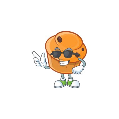 Süper havalı karakter şeklinde çizgi film brioche 'si.