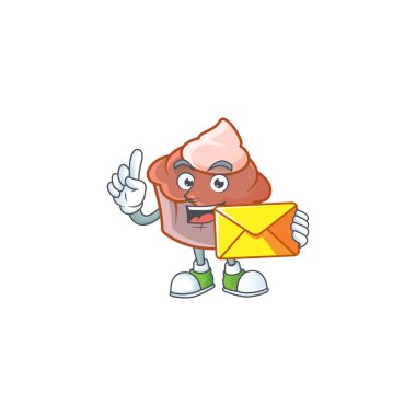 Kremalı tatlı brioche Zarf maskotu getir