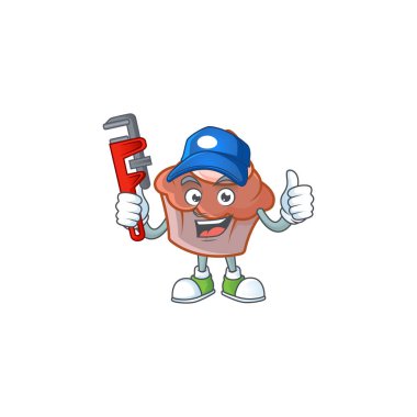 Kremalı Brioche, maskot şekilli tesisatçı..