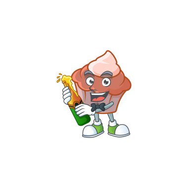 Kremalı ve maskot şekilli Brioche bira getir..