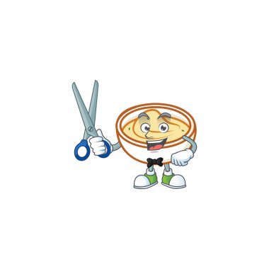 Maskot berberli patates püresi karakteri..