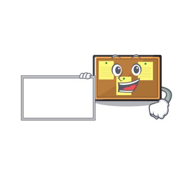 Çizgi film şekilli ilan panosuyla