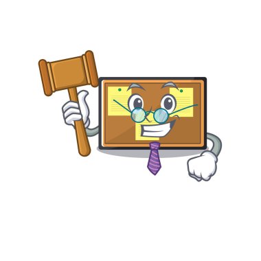 Karikatürdeki yargıç oyuncak panosu.