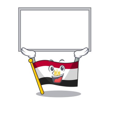 Tahtada bayrak, Mısır, karakter biçimi.