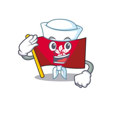 Denizci bayrağı Hongkong çizgi filmi karakteri izole etti