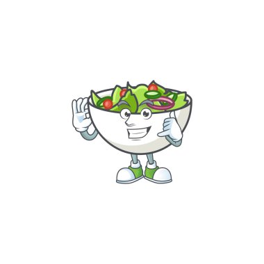 Bana maskot diyen taze salata çizgi film karakteri.