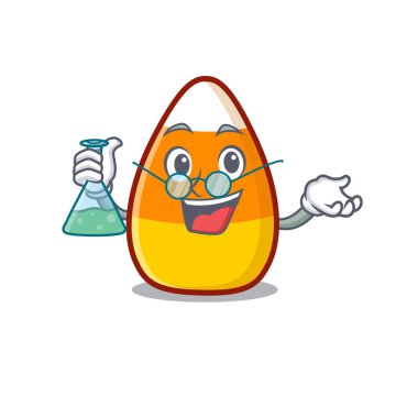 Profesör, karakter şekilli mısır çizgi filmi.