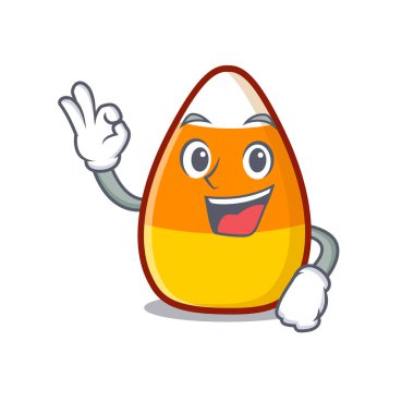 Tamam, karakterli mısır karikatürü.