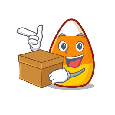 Karakter biçimli kutu şekerli mısır çizgi filmiyle