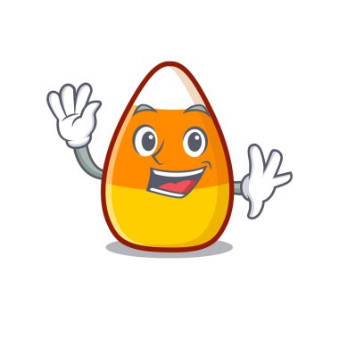 Şekerli mısır karikatürü sallıyor.