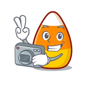 Maskot kavanozunda mısır şekeri fotoğrafçısı