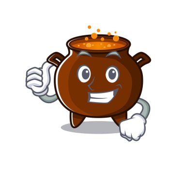 Maskot şeklindeki kazanı yukarı kaldır.