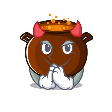 Garson Şeytan kazan oyuncağı karakter şeklinde