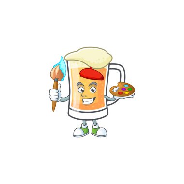 Boyacı maskotlu şirin bir kupa bira..