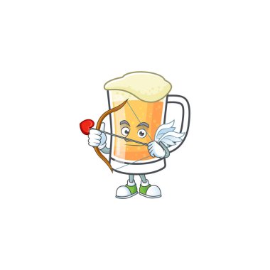 Aşk tanrısı maskotlu şirin bir kupa bira..