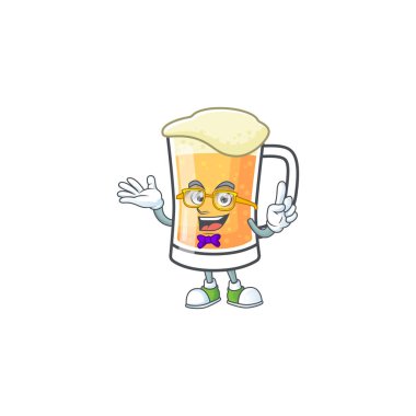 İnek karakterli bir kupa bira.