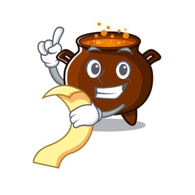 Karakter formunda bir kazan oyuncağıyla