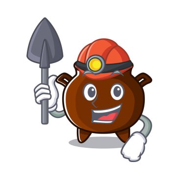 Madenci kazan oyuncağı karakter şeklinde