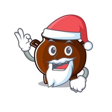 Çizgi filmdeki Noel Baba minyatür kazanı