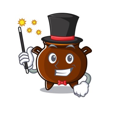 Çizgi filmde sihirbaz minyatür kazanı