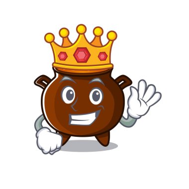 Çizgi filmdeki Kral minyatür kazan