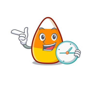 Karakter şekilli saat şekerli mısır çizgi filmiyle