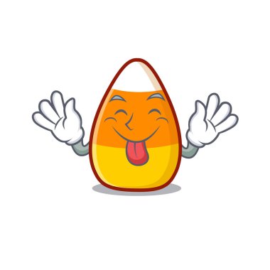 Karakter tabağına yerleştirilmiş mısır şekerini dillendirin