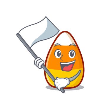 Karakter tabağına konmuş bayrak şekerli mısır