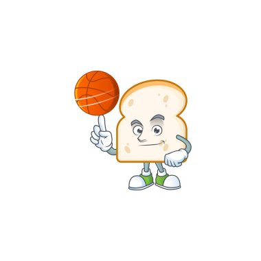 Basketbol maskotlu beyaz ekmek..