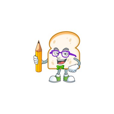 Çizgi filmdeki beyaz ekmeği dilimleyen öğrenci..