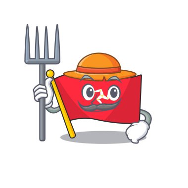 Çiftçilerin bayrak adası Maskot adam