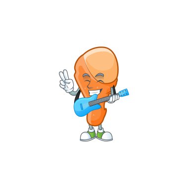 Lezzetli tavuk budu, gitar karakteri şeklinde.