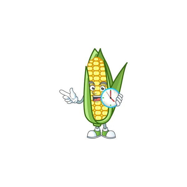 Cartoon Mais Roh Mit Der Figur Einkaufen Vektorgrafik Lizenzfreie Grafiken C Kongvector 319543332 Depositphotos