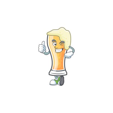 Çizgi filmdeki bira bardağının maskotu.