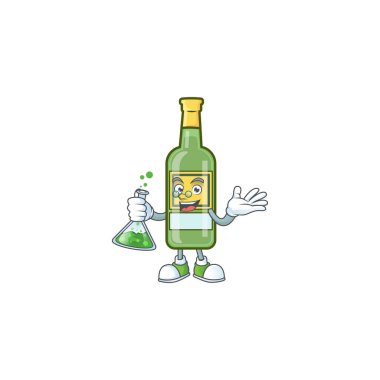 Profesör maskotlu tatlı viski çizgi film karakteri.