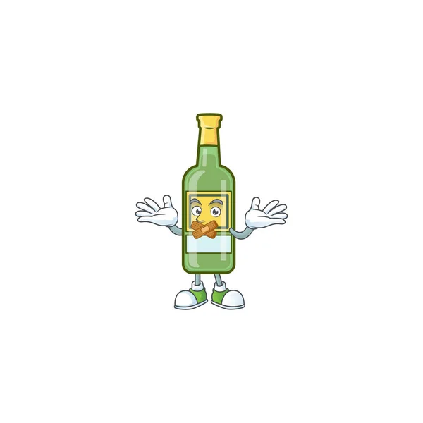 Карикатурное сладкое виски с символическим талисманом — стоковый вектор